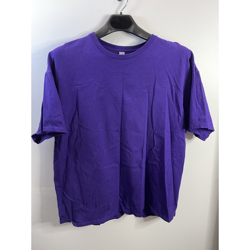 Gildan Plain Cotton T-Shirt Short Sleeve Solid Blank Design Tee Men‎ Size XXL